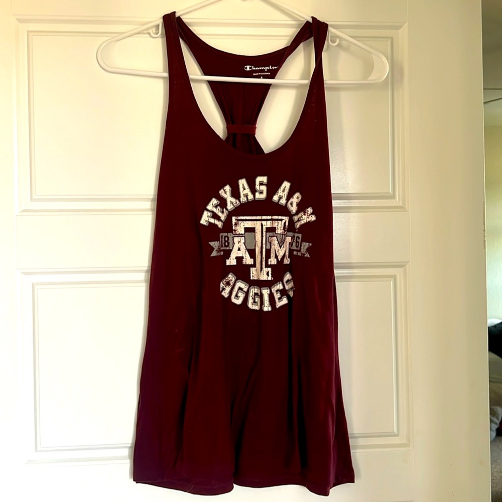 Texas a&m maroon tank top size small